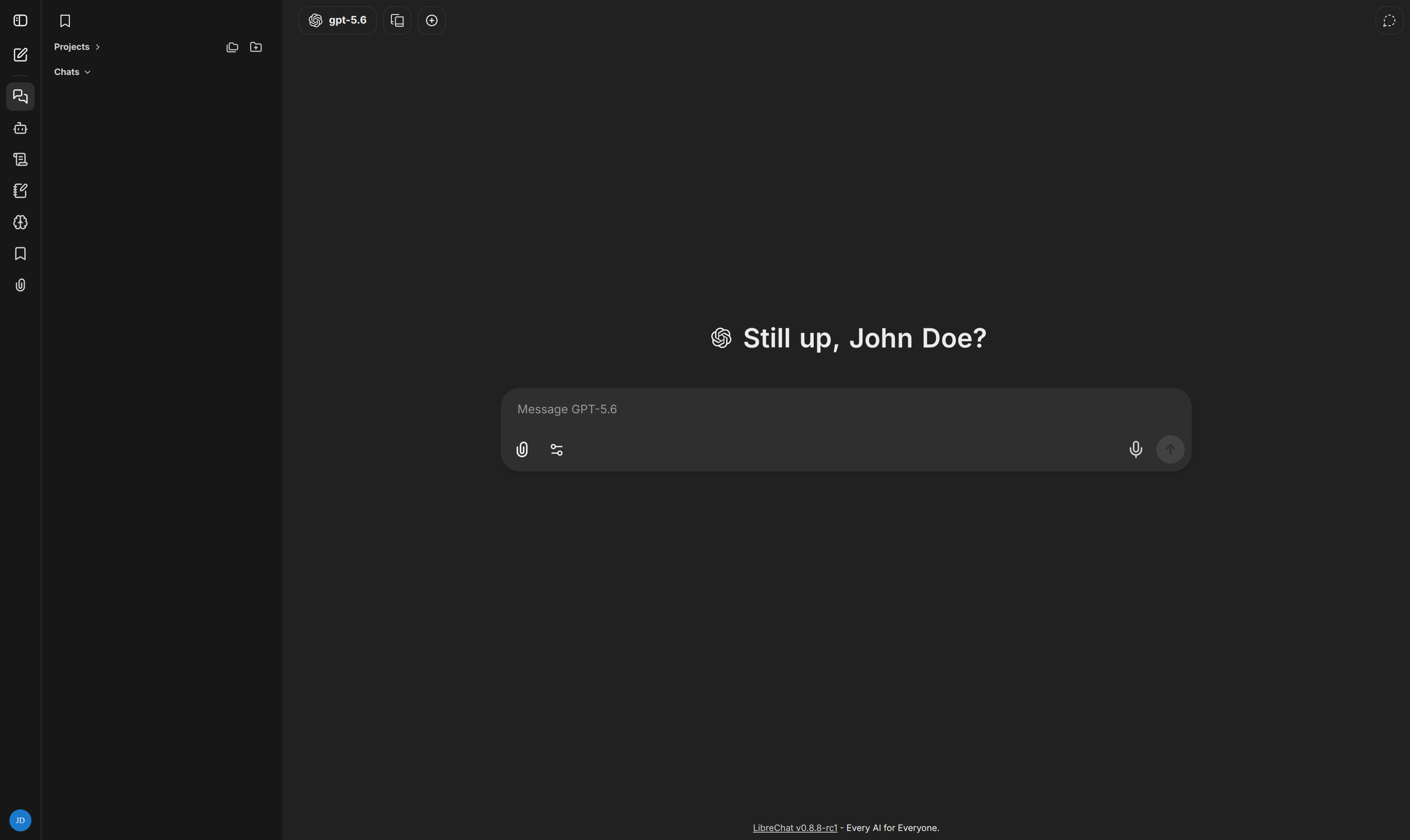 LibreChat UI